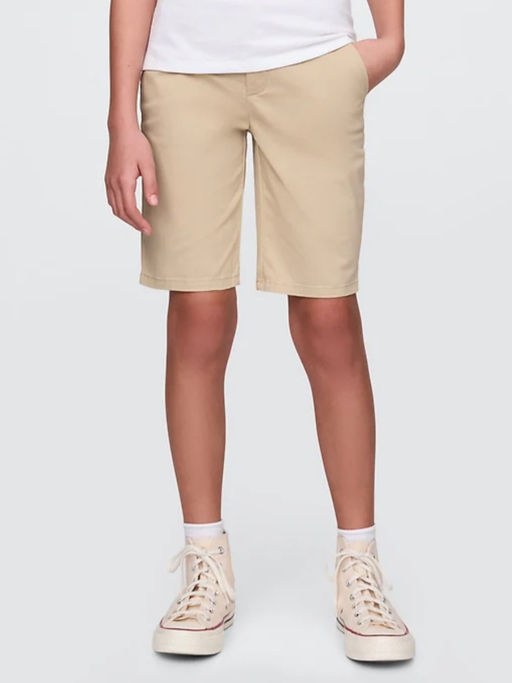Gap, Kids Uniform Bermuda Shorts, Size 4, color wicker